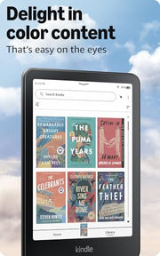 Like-New Amazon Kindle Colorsoft Signature Edition 32GB (newest model) – With color display, auto-adjusting front light, wireless charging, and long battery life - Metallic Black