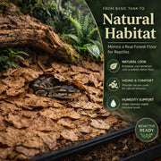 MAQIHAN 5oz Oak Leaf Litter - Dry Substrate for Reptiles Isopod & Bioactive | Whole Natural Oak Leaves for Terrarium, Forest Floor Habitat, Premium Enclosure Bedding for Snake, Frog, Gecko, Lizard