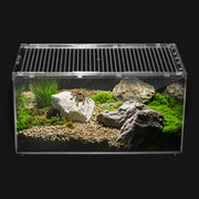 Clioran Reptile PC Tank,Escape Proof Magnetic Lid Tarantula Enclosure Large | Easy Clean Seamless Base Hermit Crab Habitat,Stackable Isopod Terrarium,Cross Ventilation Spider Starter Cage,Frog Container