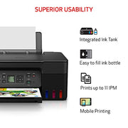 Canon MegaTank G3270 All-in-One Wireless Color Printer | Print, Copy, Scan, Refillable Tank System, Compact Desktop Design, Home & Office Use