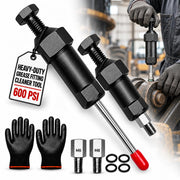 Industrial Grease Unclogger, Grease Fitting Cleaning Tool with Adapters | Up to 600 PSI Applies Focused Pressure to Hardened Grease, with M6, M8, and M10 Connections for Equipment Maintenance