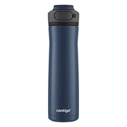 Contigo Cortland Chill 2.0 Stainless Steel Water Bottle, Blueberry, 24oz | Double-Wall Vacuum-Insulated, Keeps Cold 24 Hrs, Spill-Proof AUTOSEAL® Lid, Integrated Carry Handle