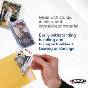 BCW Resealable Team Set Bags – 100 Count | Holds 35 Loose Cards or 5 Standard 35pt Toploaders | Fits Magnetics up to 108pt | Acid-Free Team Bags for Trading Cards & Shipping