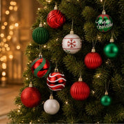 SHareconn 66Pcs Christmas Tree Decorations, Christmas Tree Ornaments Set