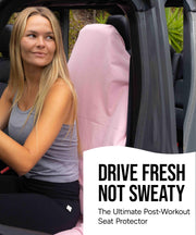 Seat Hoodie Microfiber Seat Hoodie Hooded Towel Seat Cover (Black) | Keep Your Seats Clean & Dry - Machine Washable, Universal Fit Protects Against Sweat, Wet Gear & Sandy Beach Trips