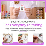 Aspen Lane Magnetic Needle Minder Needlepoint Accessory (Fridge Cig) | Cross Stitch & Embroidery, Cute Enamel Needle Holder, Strong Magnet for Secure Needle Storage, Sewing