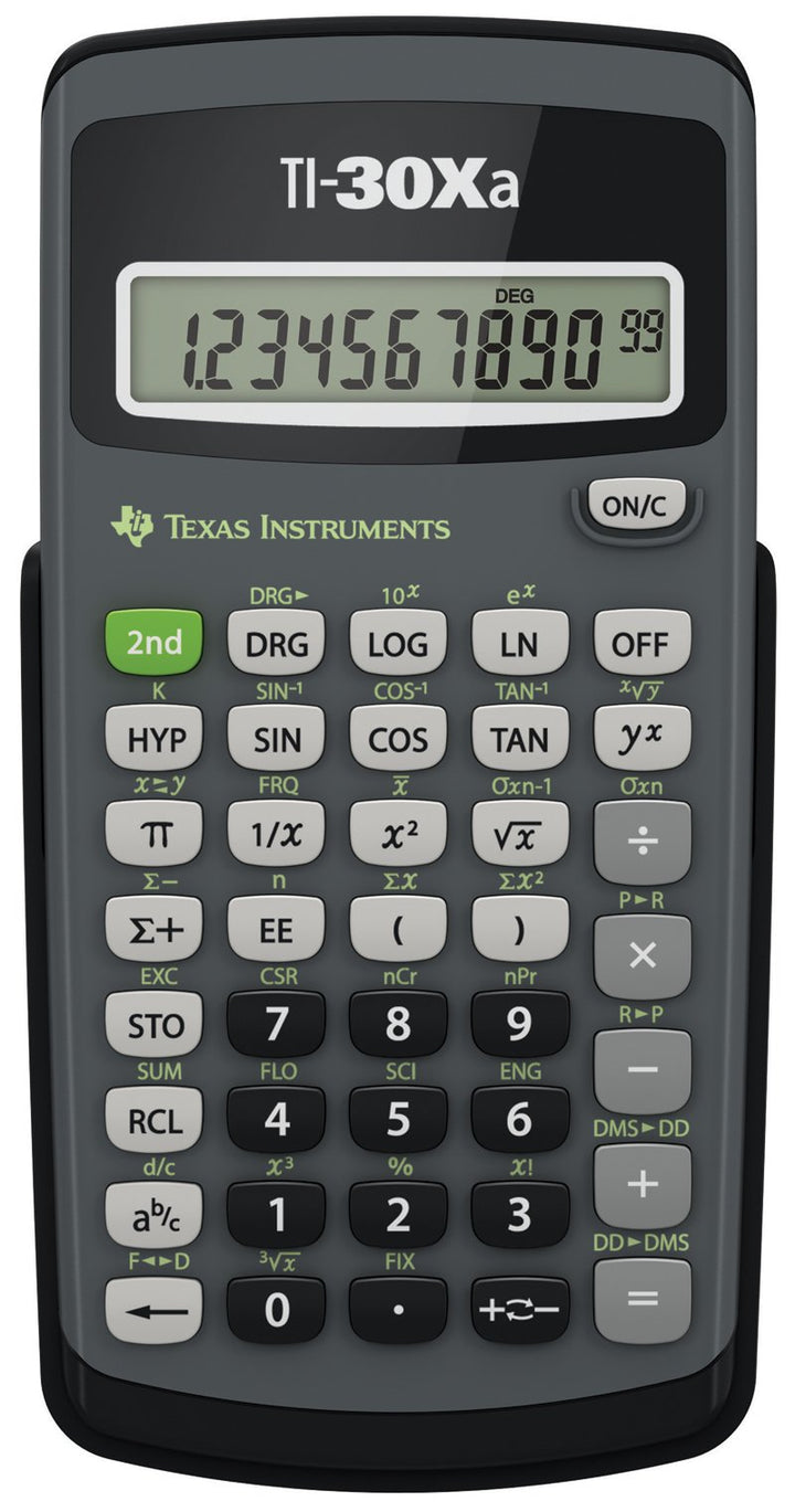Texas Instruments TI-30Xa Scientific Calculator | Basic, battery-operated; One-line display for general Math and Science