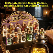 Magic Mix Potion Kit for Kid Age 10+ Light Up Mist Cauldron Girls Witch Toy | Light Sound Mist Cauldron, Light-Up Stand, Retro Lantern, 12 Zodiac Potion Set, Birthday Back to School Gift for Girls 10-12