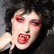 Zhanmai 12 Pairs Vampire Teeth Fangs 4 Sizes Halloween Party Accessories | Fake Vampire Fangs for Cosplay, Halloween Party Costume Accessories, Masquerade Dress up Favors, 12 Pairs 4 Sizes 2 Pellets