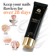 UNA GELLA Gel Nail Glue, Solid Nails Gl ue Gel 40g Lamp Curing Needed Soak Off G LUE Strong Nail G LUE G el for Acrylic Fake Nails Tips Extension Press On Nails for Gelly Tips
