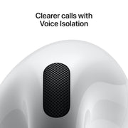 Apple AirPods 4 Wireless Earbuds | Bluetooth Headphones, Personalized Spatial Audio, Sweat & Water Resistant, USB-C Charging Case, H2 Chip