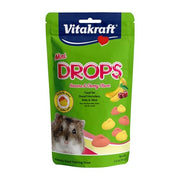 Vitakraft Mini Drops Dwarf Hamster/Rat/Mouse Treat Cherry-Banana 2.5 oz | Sweet Cherry-Banana Flavor, Wholesome Small Animal Treat, Easy to Feed, Resealable Bag, 2.5 oz Pack