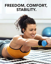 Soundcore Sport X20 by Anker Noise Cancelling Workout Earbuds, Ear Hooks | Rotatable and Extendable Ear Hooks, Deep Bass, IP68 Waterproof, Sweatproof, Dustproof, 48H Playtime, Sport Earbuds for Gym