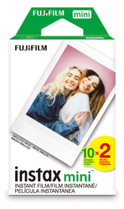 FUJIFILM Instax Mini Instant Film Twin Pack (White), 20 Photos | The instax film ensures sharp