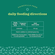 Oxbow Essentials Chinchilla Food, Made with Oxbow Alfalfa, Vitamin & Mineral Rich Food for Chinchillas, Small Animal Pet Pellets, Made in USA, High Fiber, 10 lb Bag