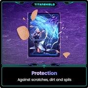 TitanShield Premium Card Sleeves | Compatible with Pokemon, One Piece, Lorcana, Flesh & Blood, & Magic The Gathering MTG | (150 Sleeves - Standard) (1, Clear, Standard | 66x91mm)