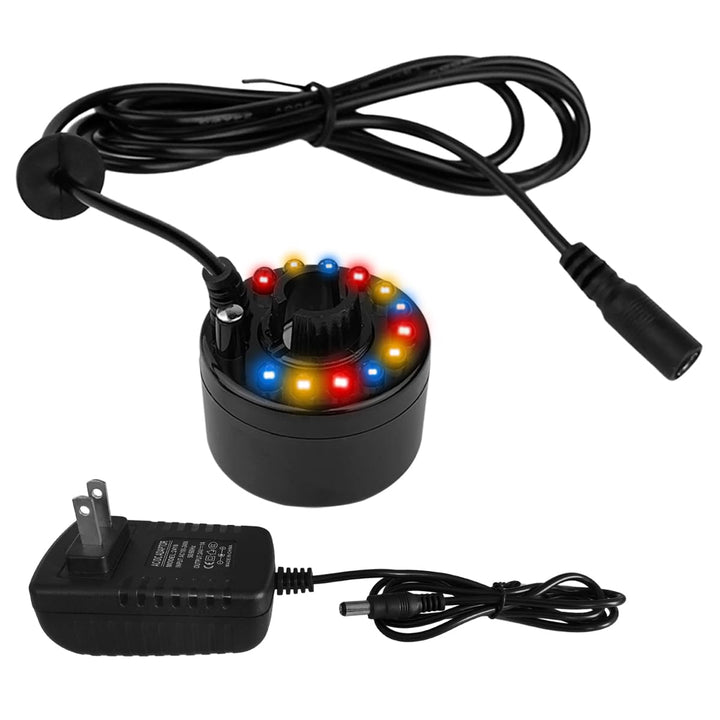 PULACO Mist Maker, Indoor Fountain Mister Foggers, Small Pond Fog Machine Atomizer Air Humidifier Perfect for Water Feature, Halloween