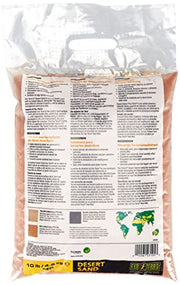 Exo Terra Desert Sand, 10-Pound, Red for All Breed Sizes | Natural Terrarium Sand for Reptiles, Leopard Geckos, Bearded Dragons & More - Chemical-Free Reptile Tank Substrate