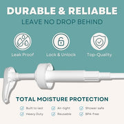 Gallon Pump Dispenser | for Plastic or Glass Bottles | Heavy-Duty Leak Proof for Commercial and Household Use | Pump for Gallon Jug | Non-BPA Plastic (Pack of 2)