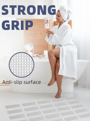 Secopad 12PCS Strip Non Slip Bathtub Stickers with Scraper, 2.4*8in, Clear | Original XXL Extra-wide Anti-Slip Treads, Comfortable PEVA Material, Strong Adhesive, For Bath Tubs, Showers & Stairs
