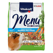 Vitakraft Menu Guinea Pig Food 5 lb. | Vitamin-C Enriched, Nutrient-Rich Seed & Pellet Blend, Daily Diet Formula, Resealable Bag, 5 lb Pack