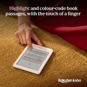 Kobo Clara Colour | Colour eReader | 6” Glare-Free Colour E Ink Kaleido™ 3 Display | Dark Mode Option | Waterproof | Audiobooks | 16GB of Storage | White