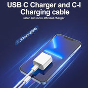 iPhone Charger Fast Charging, USB C Charger Block, 6FT/10FT Lightning Cable | For Apple iPhone 14/13/12/11 Series, 2-Pack 6FT/10FT Long USB C to Lightning Cables, AirPods with Lightning Charging Case