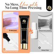 UNA GELLA Gel Nail Glue, Solid Nails Gl ue Gel 40g Lamp Curing Needed Soak Off G LUE Strong Nail G LUE G el for Acrylic Fake Nails Tips Extension Press On Nails for Gelly Tips