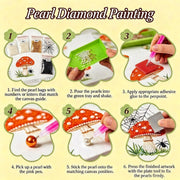 CHWGLFGG 5D Forest Pearl Diamond Art Kits for Adults Beginners 12x12inch | DIY 3D Christmas Tree Special Shape Plastic Pearl Painting Kit for Adult Gem Art Crafts Home Wall Decor
