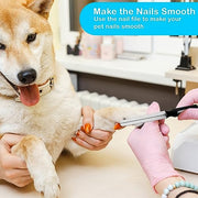 Candure Pet Nail Clippers Professional Trimmer, Blue, Large to Medium Pets | Suitable for puppies, cats, rabbits, and guinea pigs. Safety Guard to Prevent Over-Cutting Toenails and Includes a Nail File
