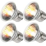 Lachesan 50W Uva Light Bulbs 4-Pack, Turtle Heat Lamp for Reptile | E26 Base Fit for Reptiles and Amphibian Tanks, Terrariums and Cages, Works with Various Lamp Fixtures