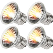 Lachesan 50W Uva Light Bulbs 4-Pack, Turtle Heat Lamp for Reptile | E26 Base Fit for Reptiles and Amphibian Tanks, Terrariums and Cages, Works with Various Lamp Fixtures