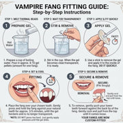 Zhanmai 12 Pairs Vampire Teeth Fangs 4 Sizes Halloween Party Accessories | Fake Vampire Fangs for Cosplay, Halloween Party Costume Accessories, Masquerade Dress up Favors, 12 Pairs 4 Sizes 2 Pellets