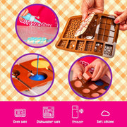 GirlZone Little Choco Delights Maker Kit, Chocolate Making Kit for Kids, Over 100 Pieces with Candy Bar Molds, Lolly Sticks & Wrappers, Toys for Playdates, Creative Activities & Gifting from Aged 8+