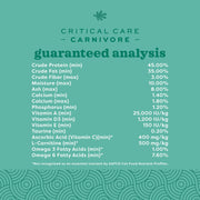 Oxbow Critical Care Carnivore, Recovery Food For Cats & Ferrets, USA, 70 g | High-Calorie, Assist Feeding Formula, Whole Egg, Dried Chicken, Cats, Ferrets, Birds, Reptiles, Recovery Food, Vet Formula