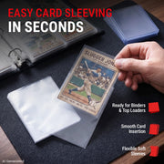 Ultra Pro Penny Sleeves – Holds Standard Size 2.5" x 3.5" – 1000 Pack | Clear soft trading card sleeves with non-PVC polypropylene film, standard 2.5 x 3.5 inch size, 1000 pack