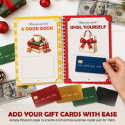 Merry Christmas Gift Card Book For Teens, Adults, 24 Pages Gift Card Holder | 5x7 Inches Christmas Gift Card Book For Adults, Kids, Teens; Easy to Gift, Stocking Stuffers For Teen Girls, Trendy Stuff