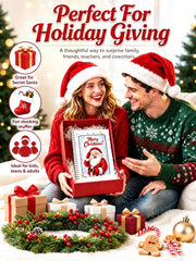 Christmas Gift Card Book for Adults- 5x7 Merry Christmas Giftcard Booklet | Christmas Festive Designs |10 Themed Pages |DIY Spiral Binding |Add Cards, Cash, Coupons | Write-In Notes