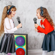 NUOBESTY Kids Pretend Microphone Toy Plastic Fake Microphone Prop Costume | For Birthday Party Favors Pretend Play Black