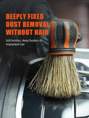 SPTA Car Detail Brush, 2 Piece Small Car Detail Curve Ball Brush Set for Interior Seats Tires & Air Vent Cleaning Soft Dust Remover, Covers Large Area Inside or Outside Vehicles