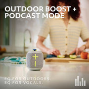 Ultimate Ears WONDERBOOM 4 Portable Waterproof Speaker - Blue | Balanced 360-Degree Sound and Bass, Dustproof, Floating, 131ft (40m) Range
