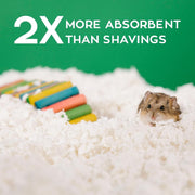 Carefresh White Natural Paper Small Pet Bedding, Odor Control 50L | 2X more absorbent, 99% dust free, odor control, Biodegradable, compostable, For hamsters, rabbits and guinea pigs