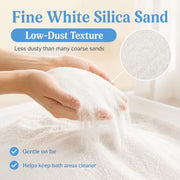 Sukh Hamster Sand Bath - White Fine Silica Sand, Hamster Hides & Cleaning | Dust Free Sand Bath for Hamster, Guinea Pig, Chinchilla, Gerbil, Syrian Mice, Small Pet Cage Bedding Accessories,14oz