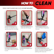 Expanding Spray Foam Gun, 1 Insulation Dispensing Guns + 9 Extenders | Heavy Duty Metal Body Dispensing Foam Gun insulation Applicator, Suitable for Caulking, Filling, Sealing, Heat insulation