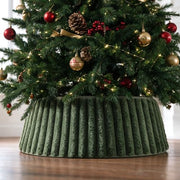 Beautiful Christmas Tree Collar - Modern 29" Velvet Tree Ring | Easy to Set Up Christmas Skirt Enhances Your Holiday Home Decor