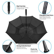 MRTLLOA Extra Large Golf Umbrella,54/62/68/72 Inch Automatic Open Umbrella | Double Canopy Vented Windproof, 210T Pongee Fabric Waterproof , Large Umbrellas for Rain Heavy Duty, Big Umbrella, Oversized