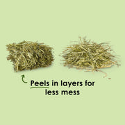 Kaytee Wafer Cut Timothy Hay for Rabbit & Guinea Pigs, 60 Ounce | Less mess. Rabbit hay peels in layers. High fiber, guinea pig food