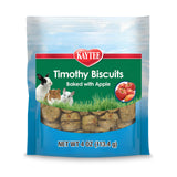Kaytee Timothy Biscuits, Timothy Hay Bunny Treats for Rabbits, 4 Oz | Digestive support. Timothy hay guinea pig treats. Real carrots, natural chewing, guinea pig snacks