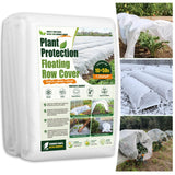 SPORTYOUTH Plant Covers Freeze Protection 10x50Ft Floating Row Cover 1.2Oz | Frost Cloth Winter Blankets for Cold Snow Outdoor Garden Plant Vegetables Trees Greenhouse Raised Beds Protection, White