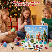 2026 Advent Calendar for Kids: 24days Countdown Calendar 24pack 3d-Printed-Eggs with 3d-Animals Toys, Gifts for Kids Boys Girls